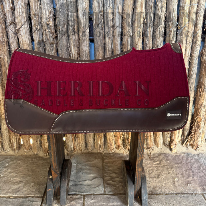 Burgundy Contoured Felt Pad Blanket