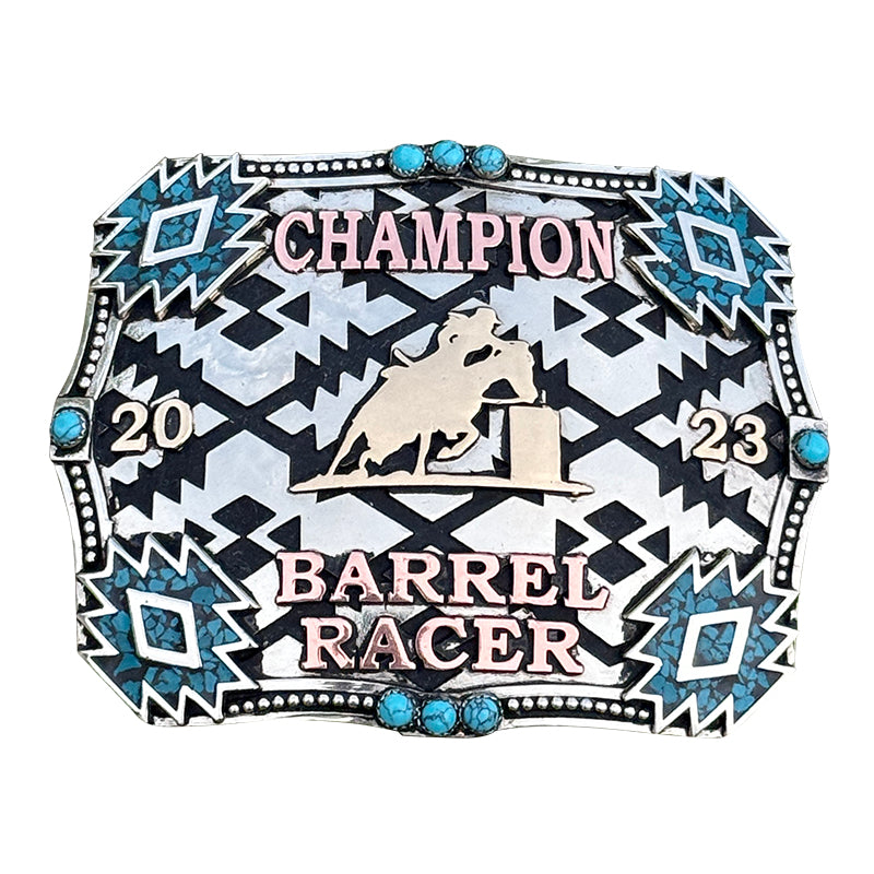 Cibolo-Aztec Background-Buckle