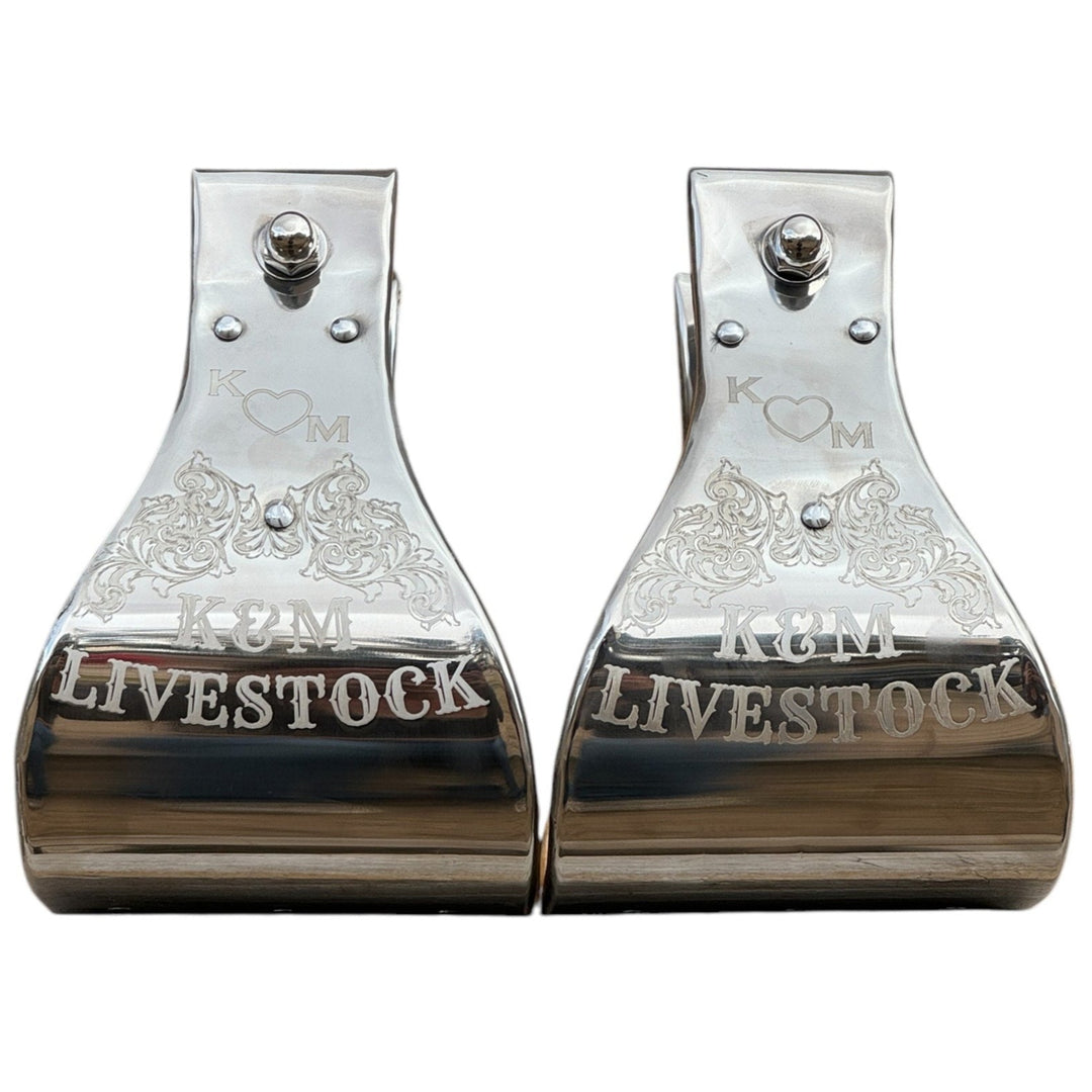 Custom Aluminum Wrapped Wood Stirrups