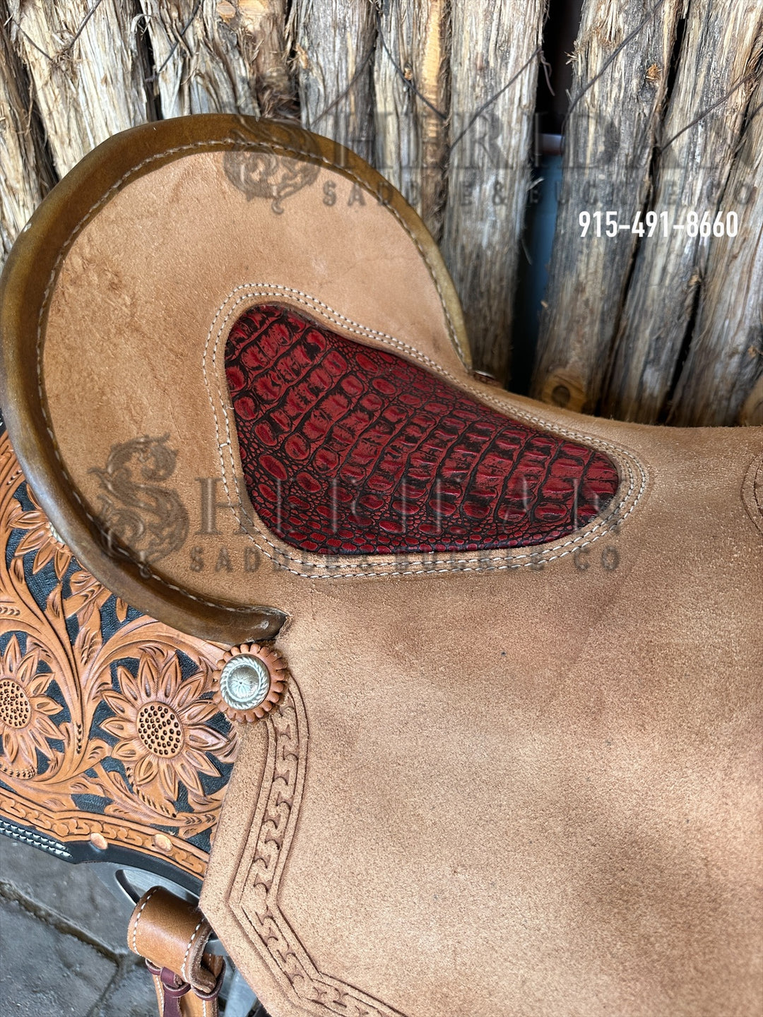 Sheridan Barrel Racing Saddle Sunflower Red Seat