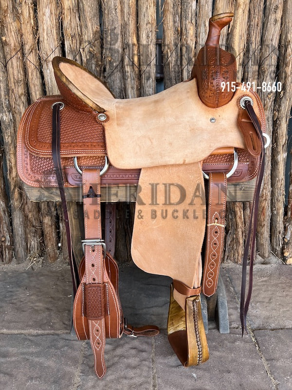 $855- 17.5" Sheridan Ranch Saddle