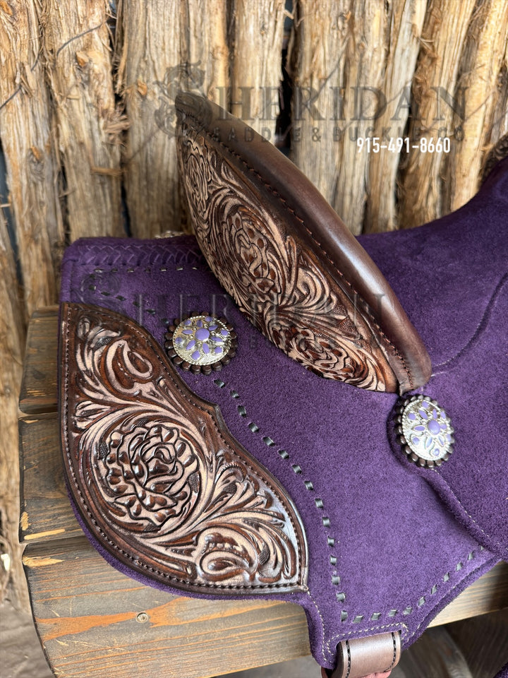 $1,225 - 14.5" Sheridan AirLite Barrel Racing Saddle 20lbs