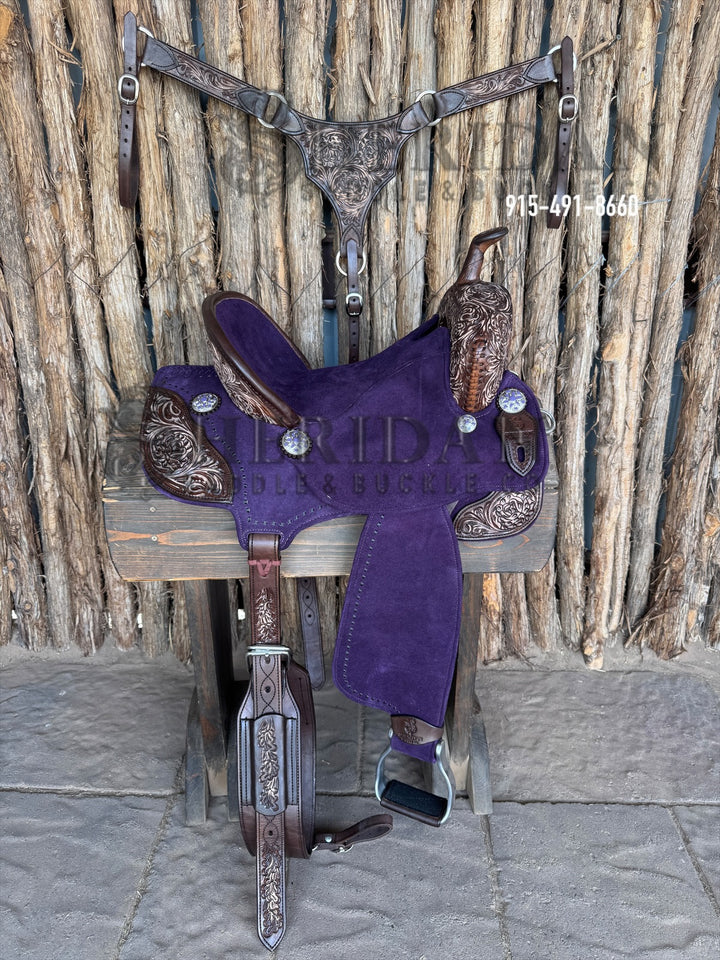 $1,225 - 14.5" Sheridan AirLite Barrel Racing Saddle 20lbs