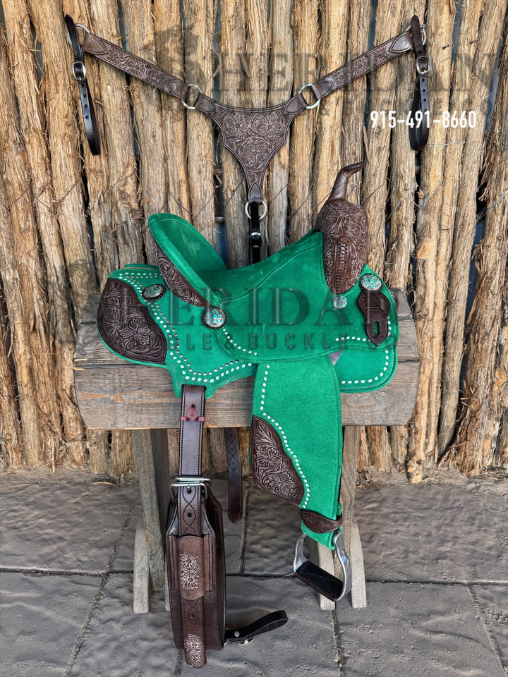 $1,225 - 13.5" Sheridan AirLite Barrel Racing Saddle 20lbs