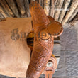 Load image into Gallery viewer, $975- 14.5" Sheridan Defender Swell Barrel Racing Saddle