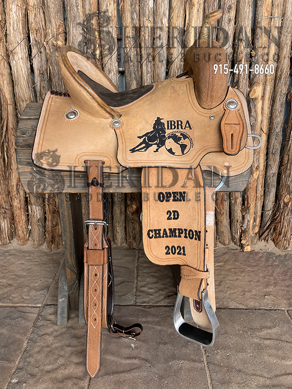 Sheridan Barrel Racing Saddle Full Roughout Inlaid Seat