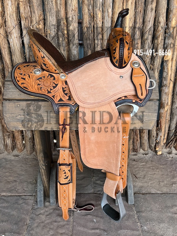 Sheridan Barrel Racing Saddle Sunflower