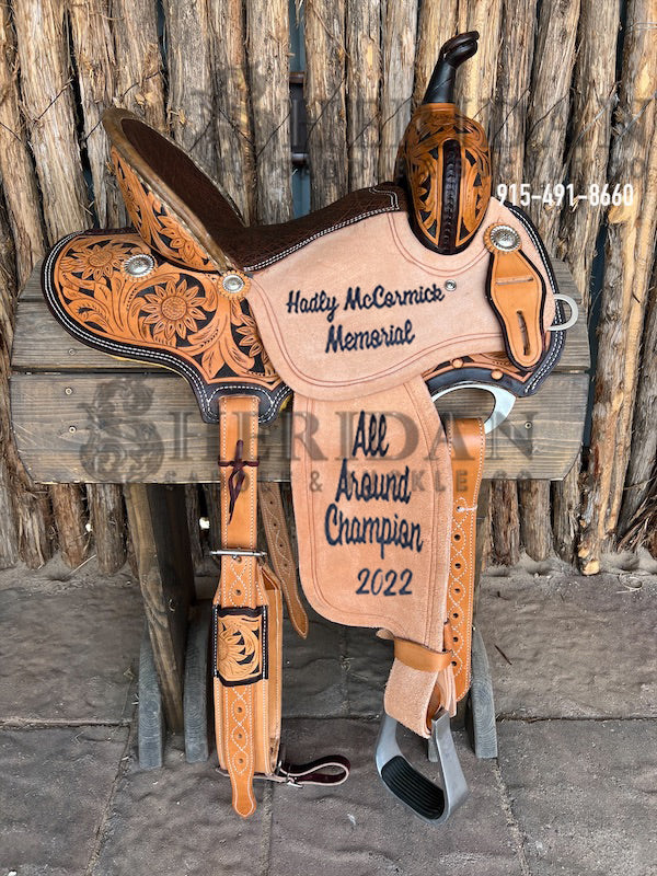 Sheridan Barrel Racing Saddle Sunflower