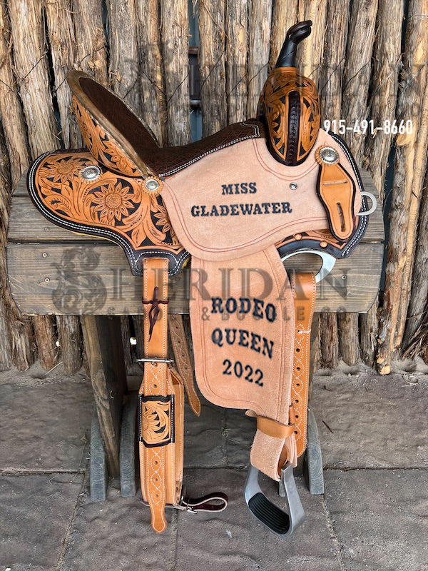 Sheridan Barrel Racing Saddle Sunflower