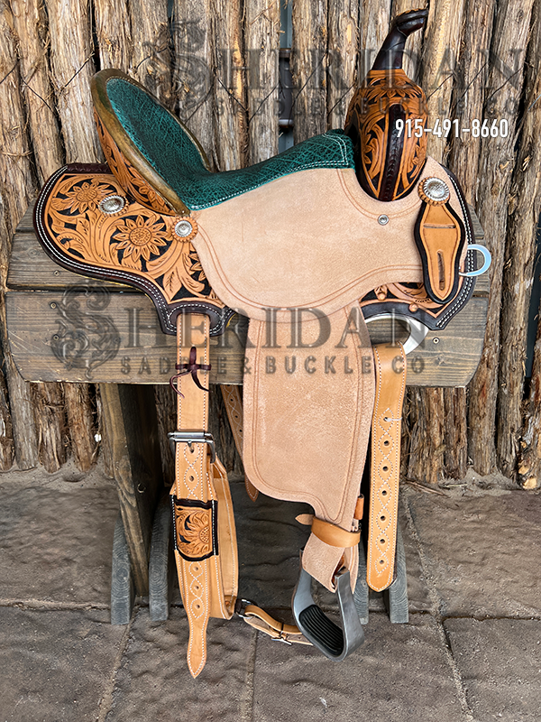 Sheridan Barrel Racing Saddle Sunflower