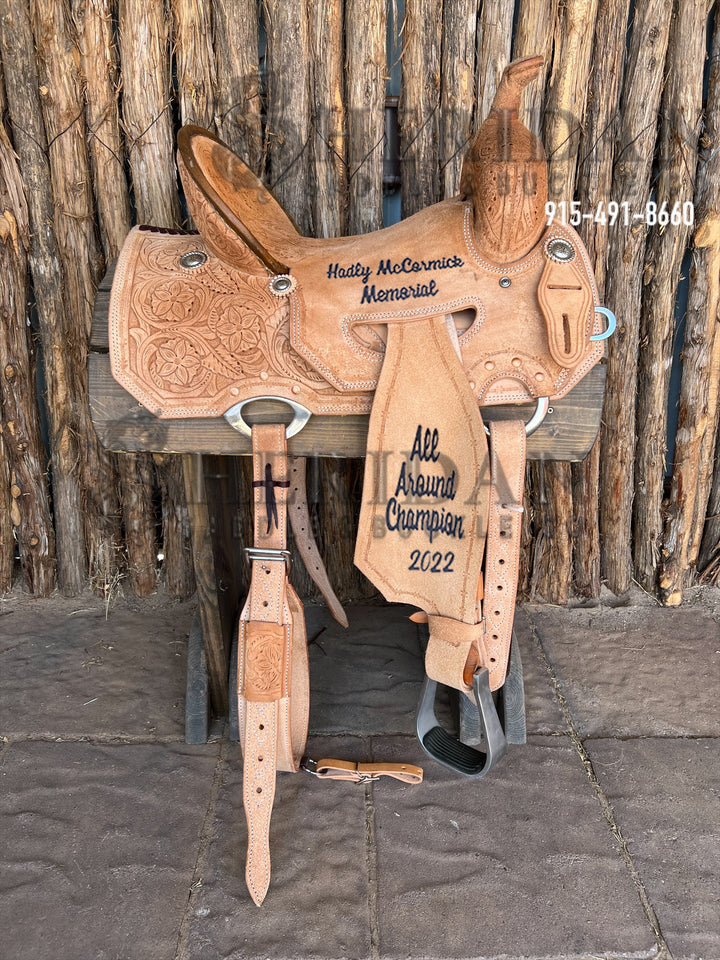 Sheridan Barrel Racing Saddle Full Roughout