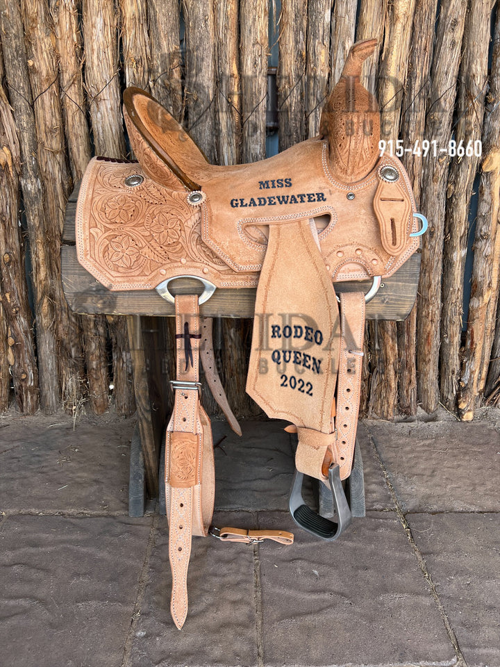 Sheridan Barrel Racing Saddle Full Roughout
