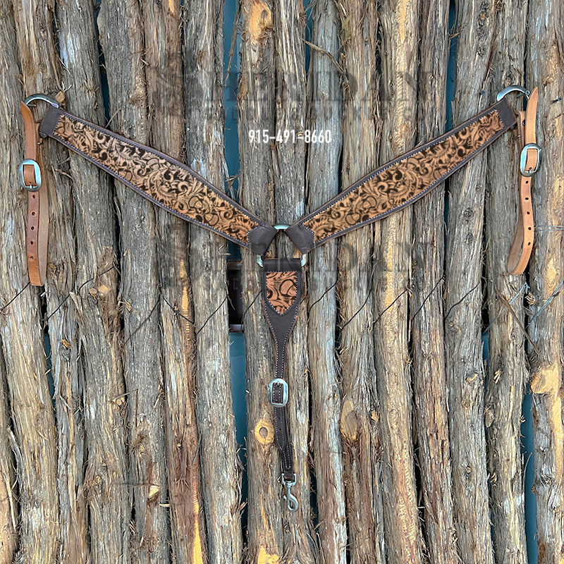 Heavy Duty 3-Piece Breast Collar - Acorn