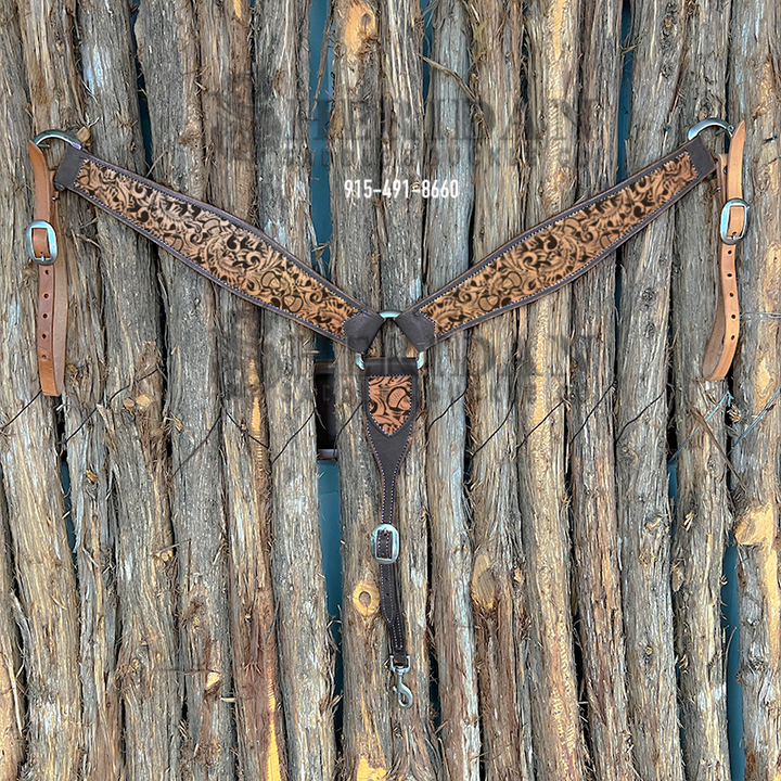 Heavy Duty 3-Piece Breast Collar - Acorn