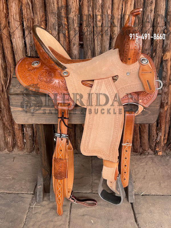 Sheridan Barrel Racing Saddle In Seat Rig