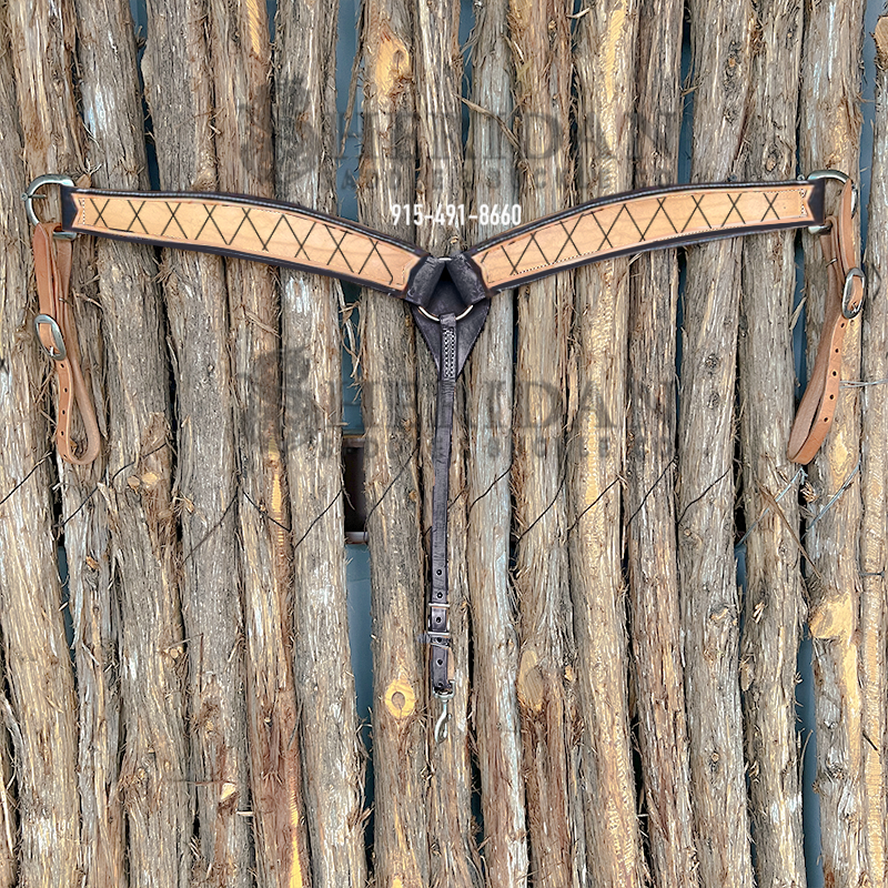Light Duty 3-Piece Barrel Breast Collar- Diamond