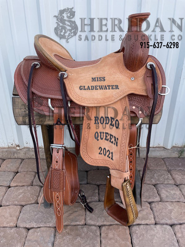 Sheridan Ranch Saddle Inlay Seat/Medium Horn