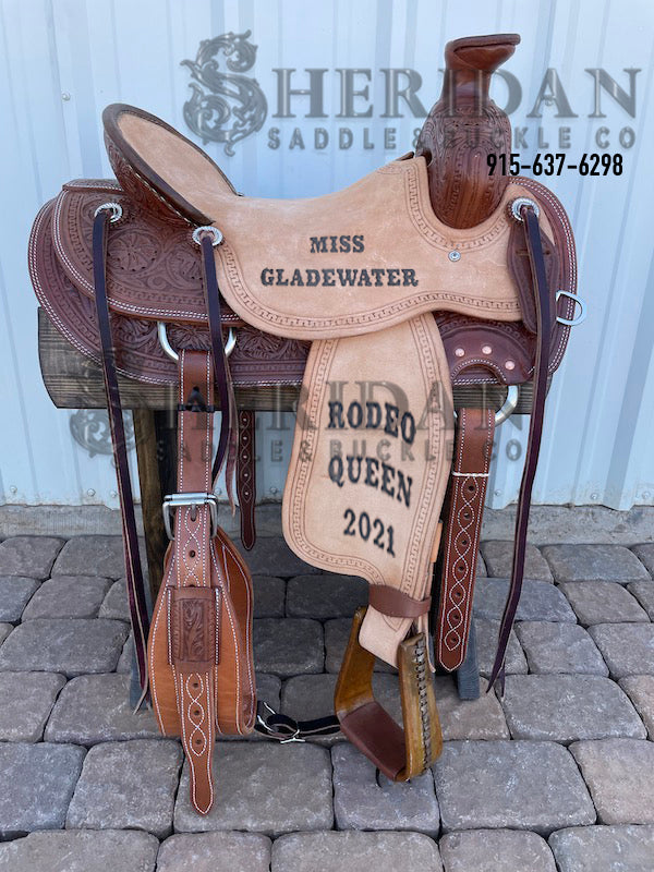 Sheridan Ranch Saddle Wild Rose/Medium Horn