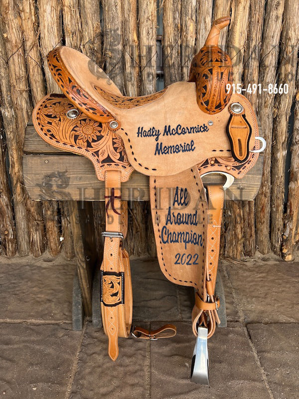 Sheridan Barrel Racing Saddle Sunflower/Buckstitch