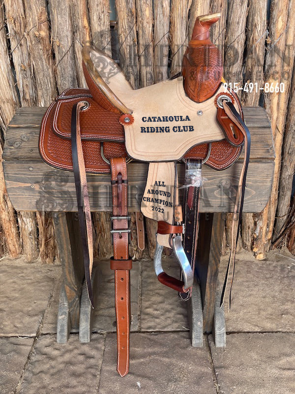 10" Sheridan Youth Ranch Saddle Basket/Pencil Roll