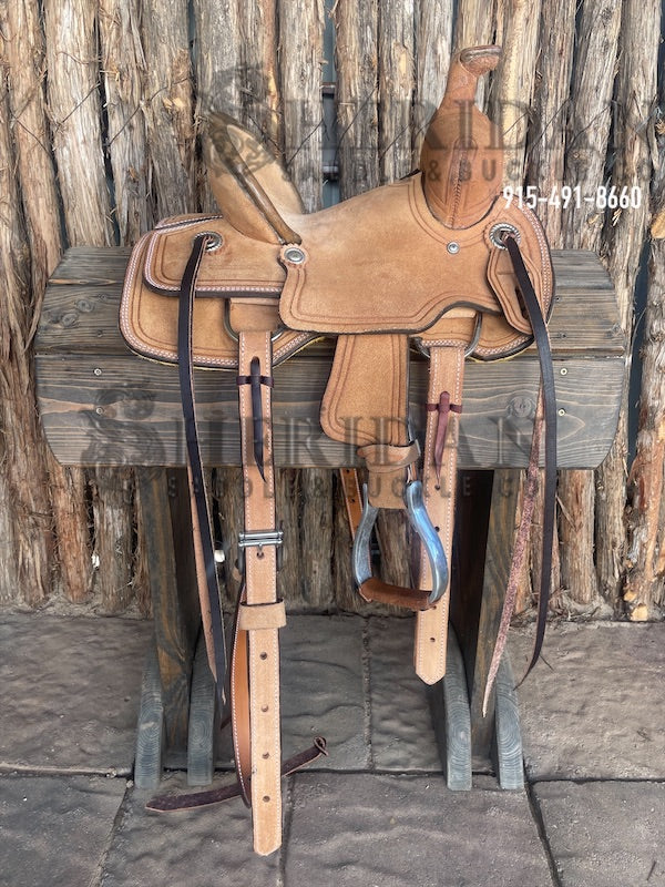 10" Sheridan Youth Ranch Saddle Full RO/Pencil Roll