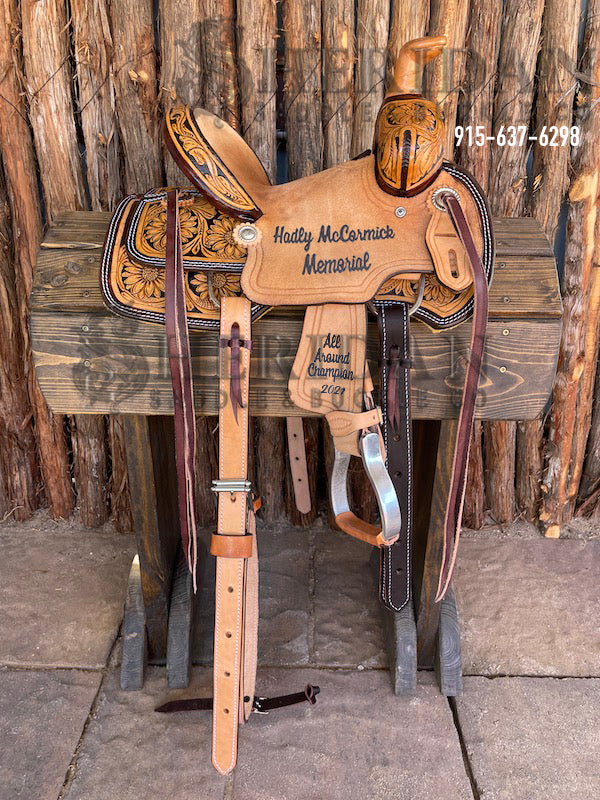 10" Sheridan Youth Ranch Saddle Sunflower/Chey Roll