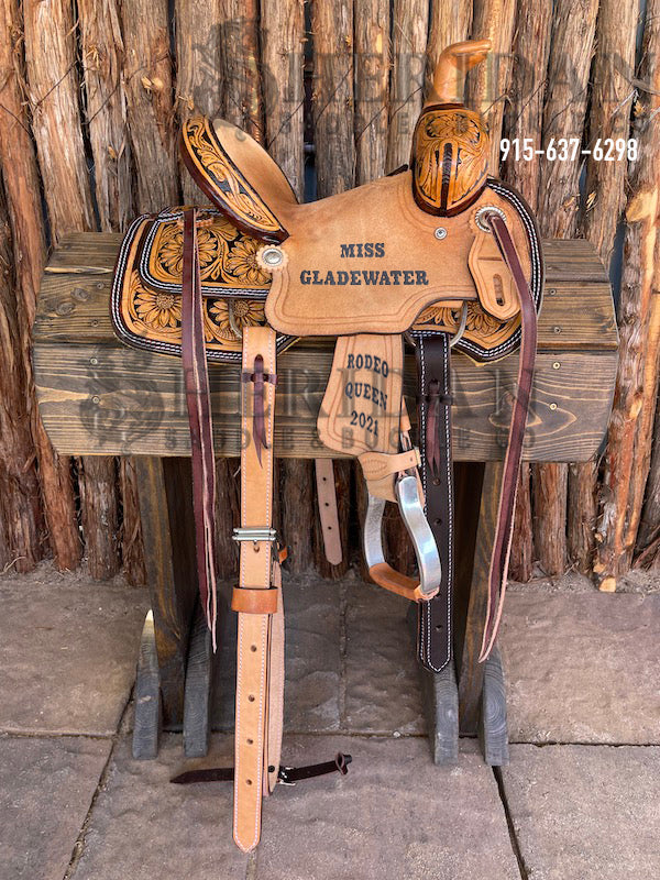 10" Sheridan Youth Ranch Saddle Sunflower/Chey Roll