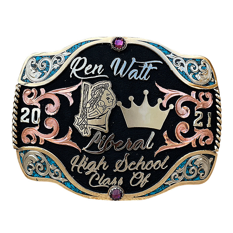 Wyoming Graduation Class Buckle