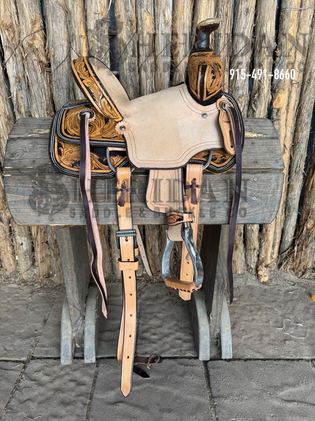 10" Sheridan Youth Ranch Saddle Feather