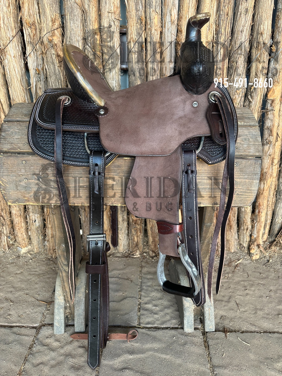 12" Sheridan Youth Ranch Saddle Chocolate