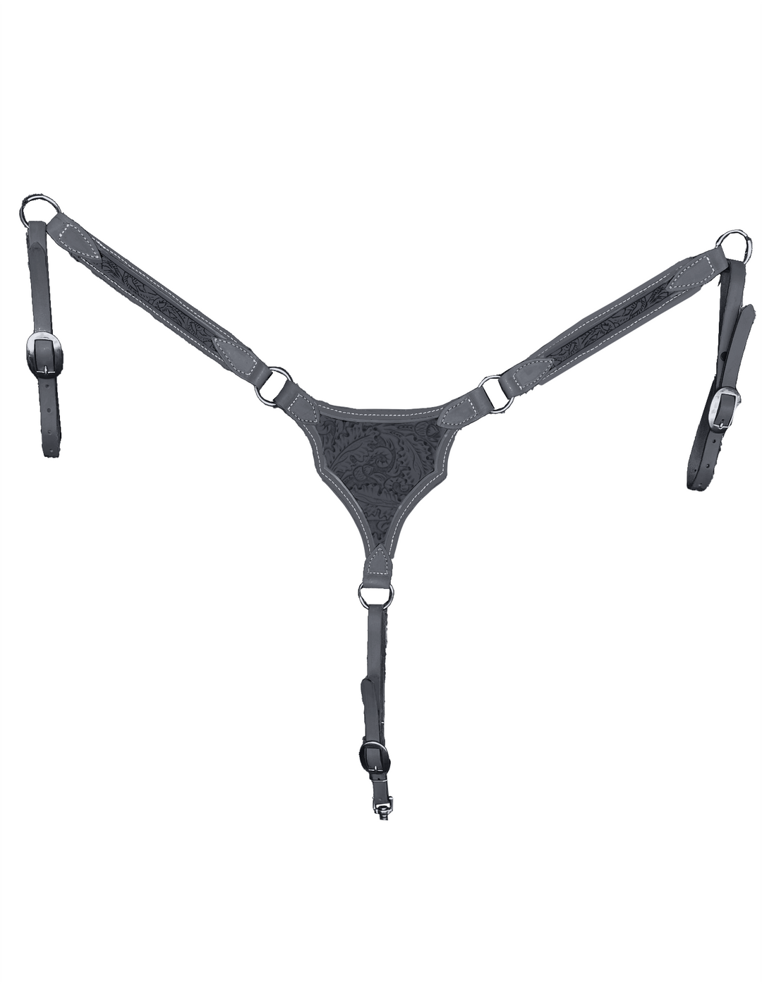 Gladiator - Black Smooth Breast Collar