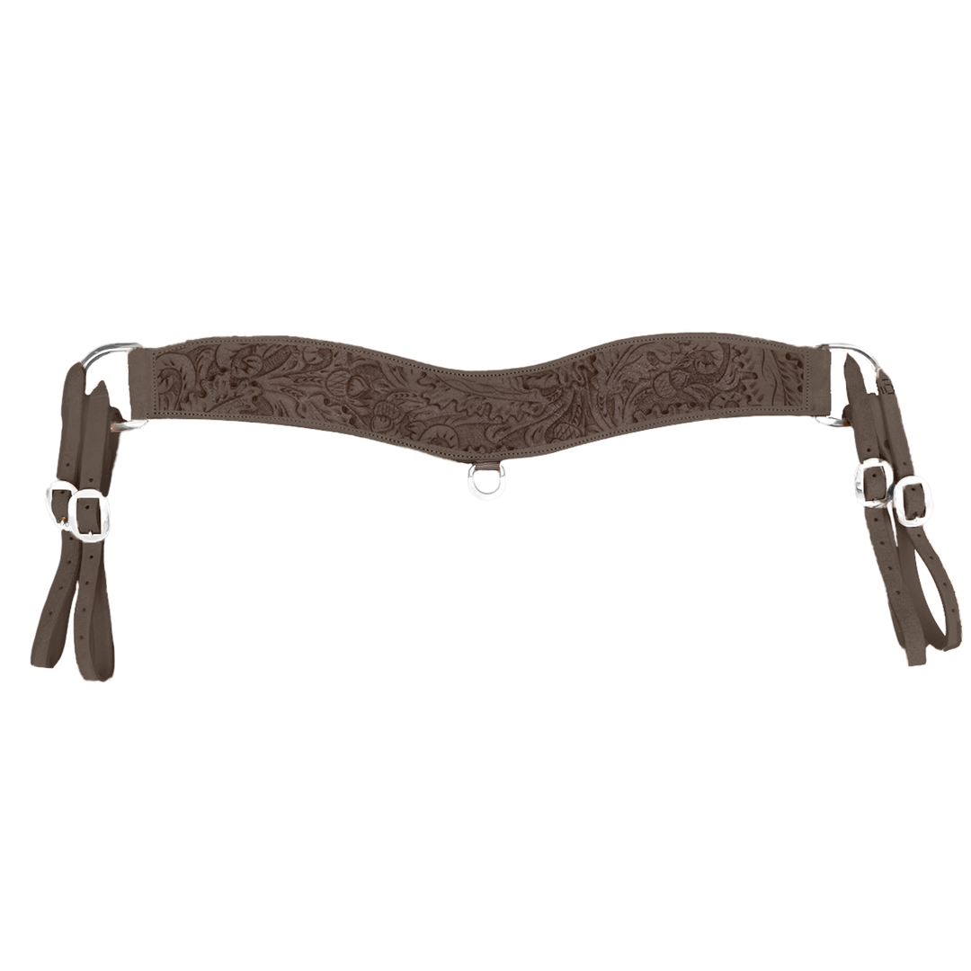 Tripper Breast Collars - Chocolate Roughout Breast Collar