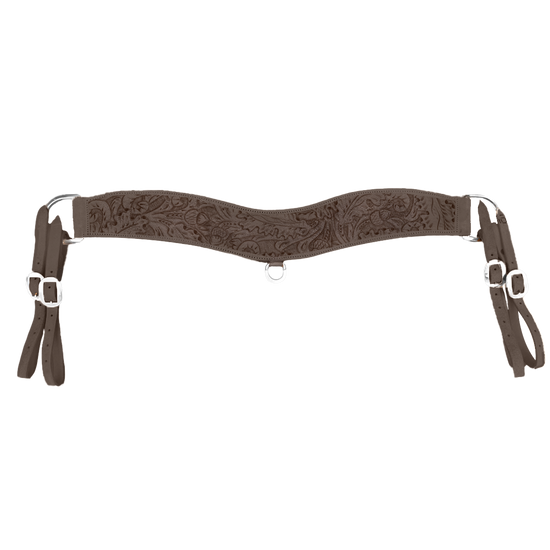 Tripper Breast Collars - Chocolate Roughout Breast Collar