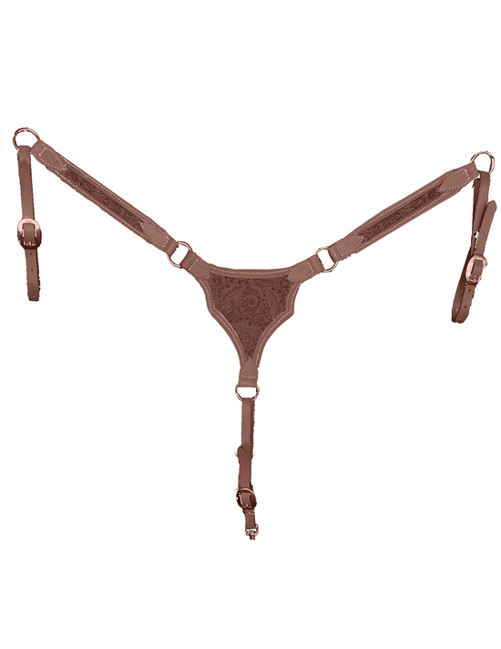 Gladiator - Chocolate Smooth Breast Collar