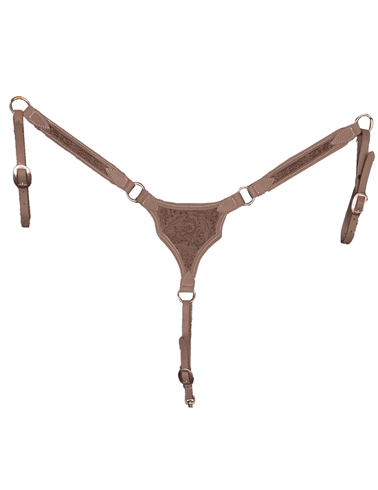Gladiator - Chocolate Roughout Breast Collar