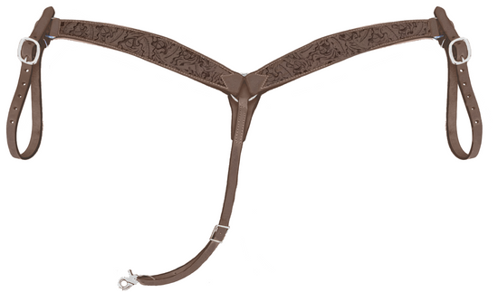 3-Piece Light Duty - Chocolate Roughout Breast Collar