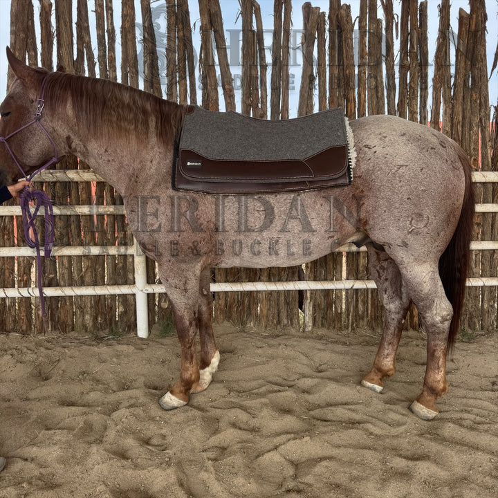 Grey Charcoal Contoured Felt Pad Blanket
