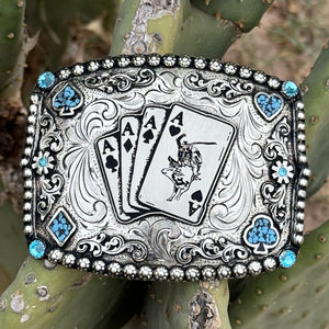 In-Stock Buckle Crushed Light Blue Stones (3.5"x4.5")