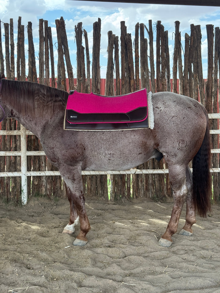 Pink Contoured Felt Pad Blanket