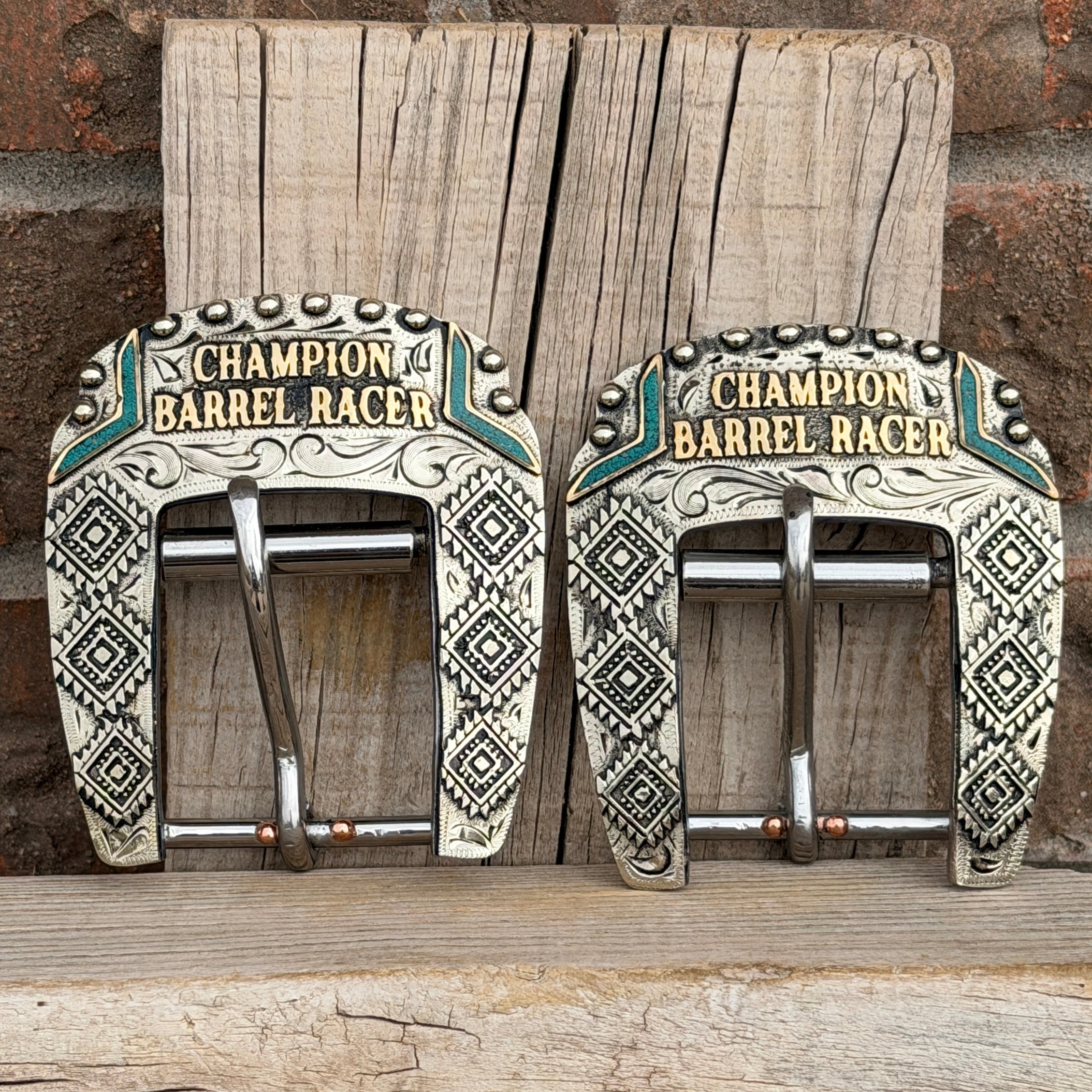 In-Stock Back Cinch Buckles Champion Barrel Racer – Sheridan Buckle Co