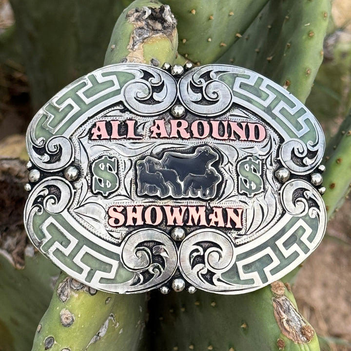 In-Stock All Around Showman Buckle  GLOW IN THE DARK (3.5"x4.5")