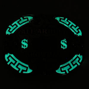 In-Stock All Around Showman Buckle  GLOW IN THE DARK (3.5"x4.5")