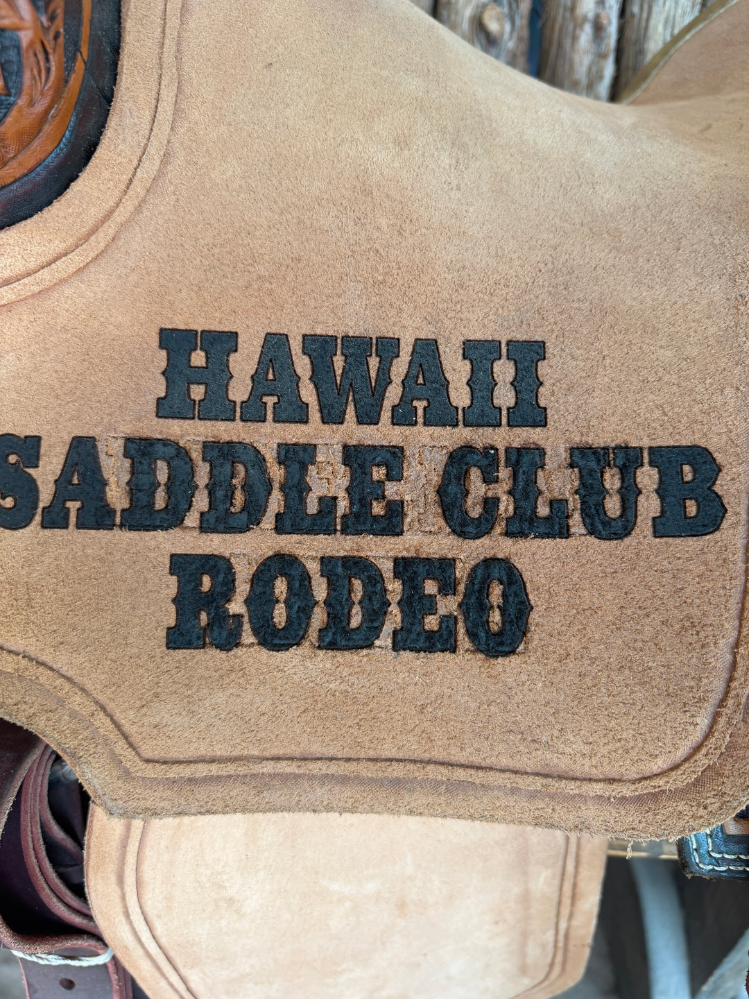 $625 - 14" Sheridan Team Roper Saddle Messed Up Lettering