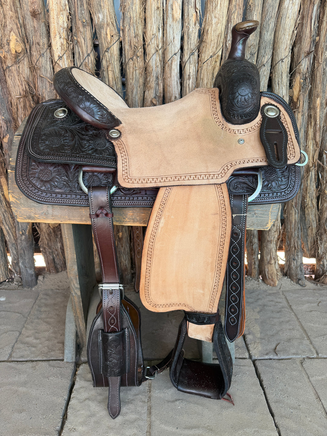 $880 - 15.5" Sheridan Team Roper Saddle