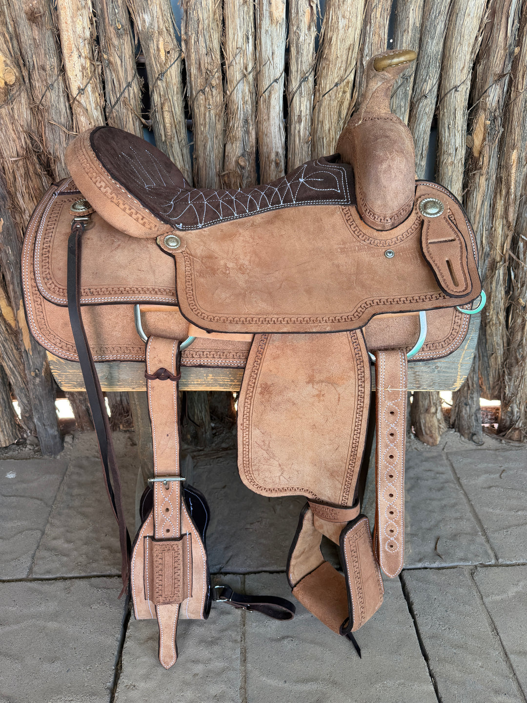 $880 - 15.5" Sheridan Team Roper Saddle