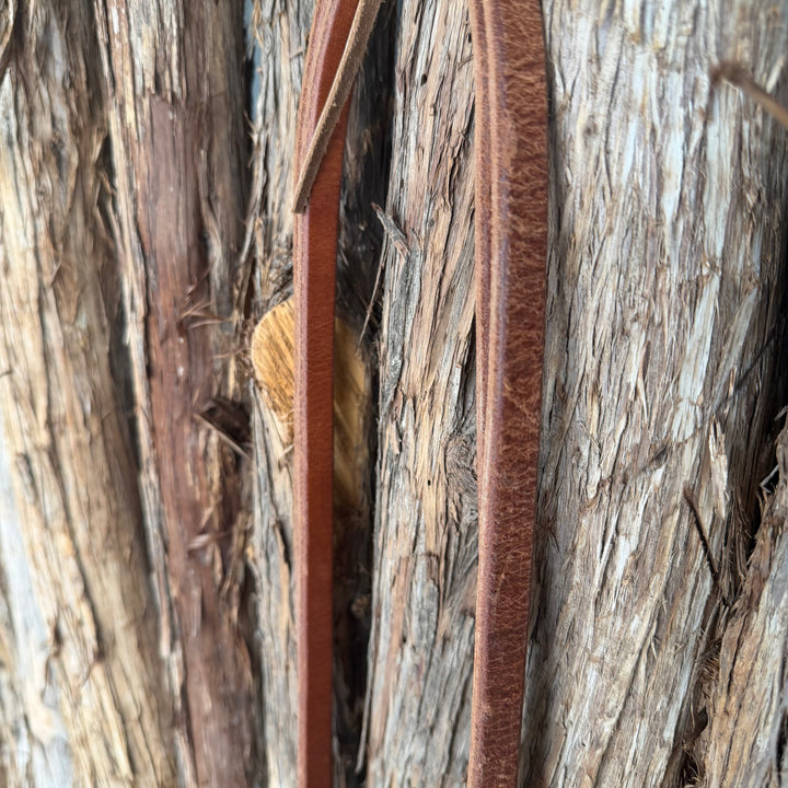 Ready to Ship Leather Tappered Reins 8ft