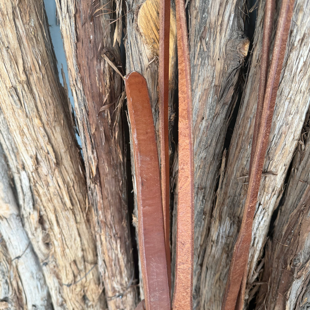 Ready to Ship Leather Tappered Reins 8ft