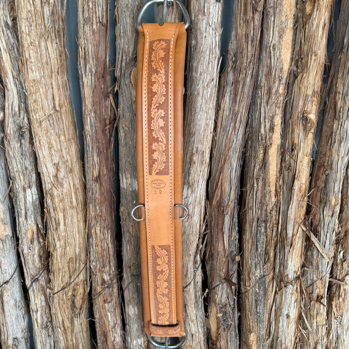 Ready to Ship Leather Frontcinch Acorn Leaf