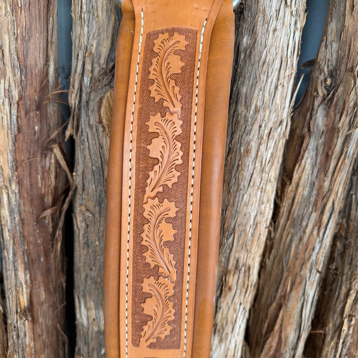 Ready to Ship Leather Frontcinch Acorn Leaf