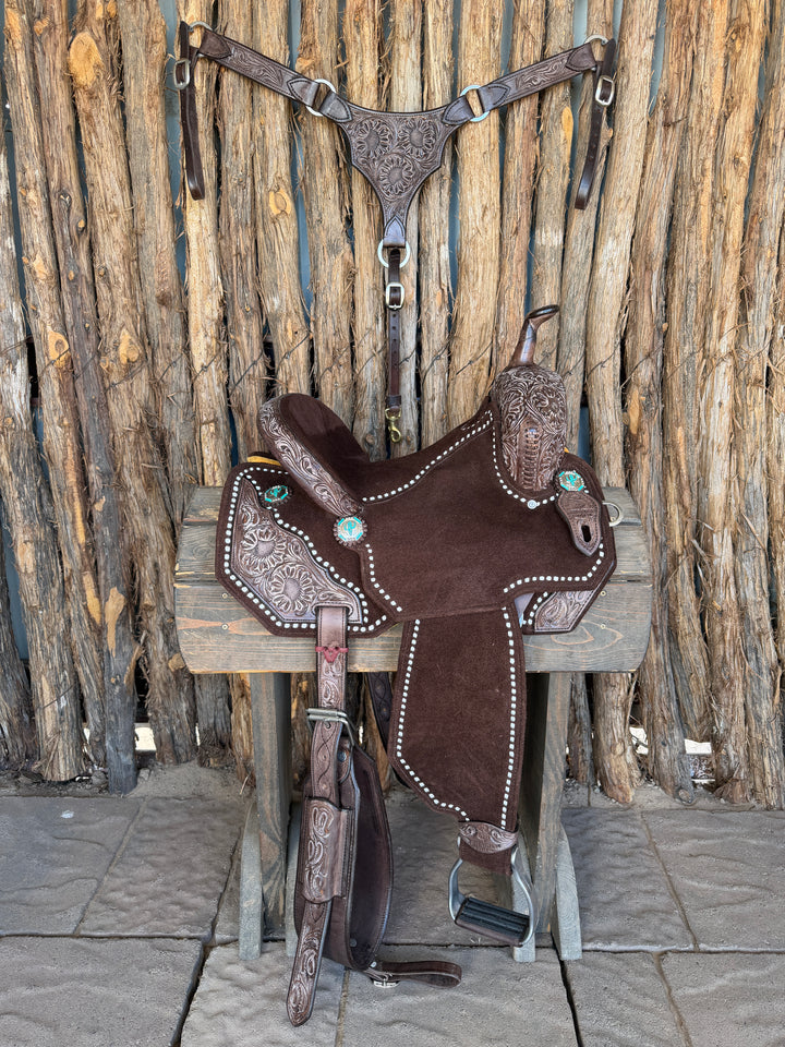 $1,475 - 16" Sheridan AirLite Barrel Racing Saddle 20lbs
